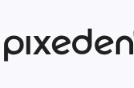 Black cursive text that reads pixeden